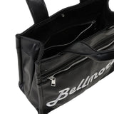 FAUX LEATHER CART BAG-BLACK