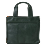 FAUX LEATHER CART BAG- GREEN