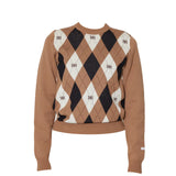 [WOMENS] Argyle Jacquard Knit Top