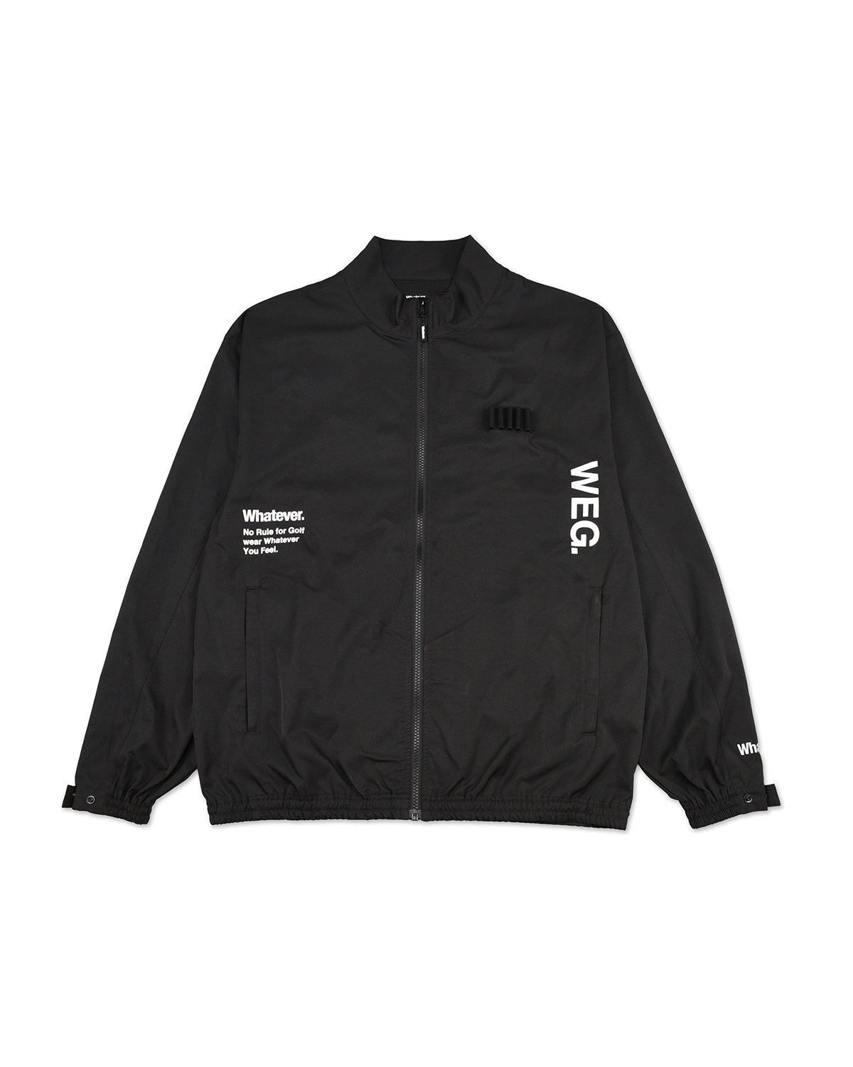 S:WEG logo fullzip jacket black – WHATEVER.