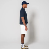 JACQUARD S/S POLO SHIRTS -  NAVY
