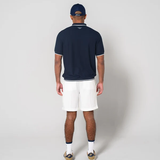 JACQUARD S/S POLO SHIRTS -  NAVY