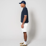 JACQUARD S/S POLO SHIRTS -  NAVY