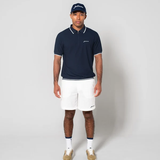 JACQUARD S/S POLO SHIRTS -  NAVY