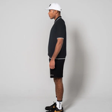 JACQUARD S/S POLO SHIRTS - BLACK