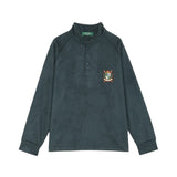 [MENS]EMBLEM BUTTON L/S MOCKNECK