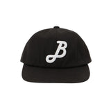 LOGO-6 PANEL CAP B LOGO - BLACK