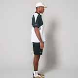 MESH TUCK SHORTS - GREEN