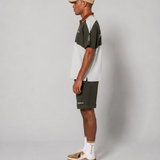 MESH TUCK SHORTS - OLIEVE