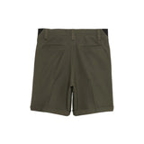 MESH TUCK SHORTS - OLIEVE
