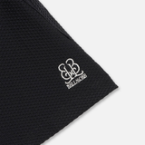 PANELED S/S POLO SHIRTS - BLACK