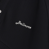 PANELED S/S POLO SHIRTS - BLACK