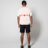 ARGYLE S/S POLO SHIRTS - BEIGE