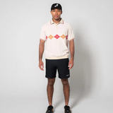 ARGYLE S/S POLO SHIRTS - BEIGE
