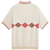 ARGYLE S/S POLO SHIRTS - BEIGE