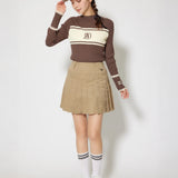 [WOMENS] Glen Check Pleated Skirt