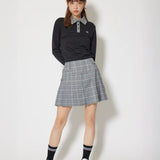 [WOMENS] Glen Check Pleated Skirt