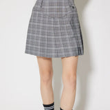 [WOMENS] Glen Check Pleated Skirt