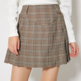 [WOMENS] Glen Check Pleated Skirt