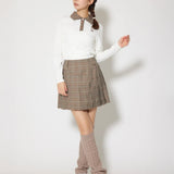 [WOMENS] Glen Check Pleated Skirt