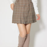 [WOMENS] Glen Check Pleated Skirt
