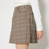 [WOMENS] Glen Check Pleated Skirt