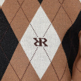 [WOMENS] Argyle Jacquard Knit Top