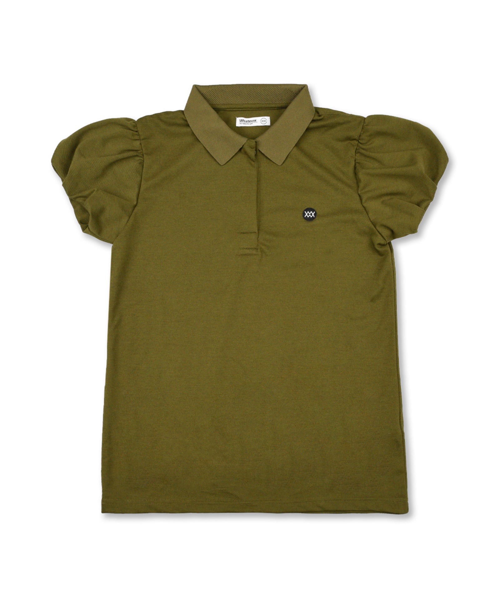 [WOMEMS] puff sleeves polo shirts