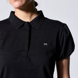 [WOMEMS] puff sleeves polo shirts