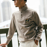 [MENS]EMBLEM BUTTON L/S MOCKNECK