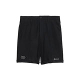 MESH TUCK SHORTS - BLACK