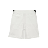 JACQUARD TUCK SHORTS - WHITE