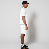 JACQUARD S/S POLO SHIRTS - WHITE