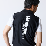 bicolor polo shirt WHITE×BLACK