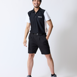 bicolor polo shirt WHITE×BLACK