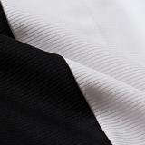 bicolor polo shirt WHITE×BLACK