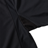 bicolor polo shirt BLACK×BLACK