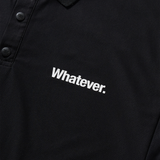 bicolor polo shirt BLACK×BLACK