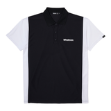 bicolor polo shirt WHITE×BLACK
