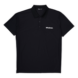 bicolor polo shirt BLACK×BLACK